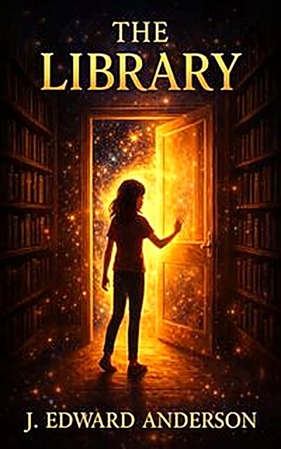 Cover of The Library: A Young Adult Fantasy About Hidden Worlds and Magical Books by J Edward Anderson